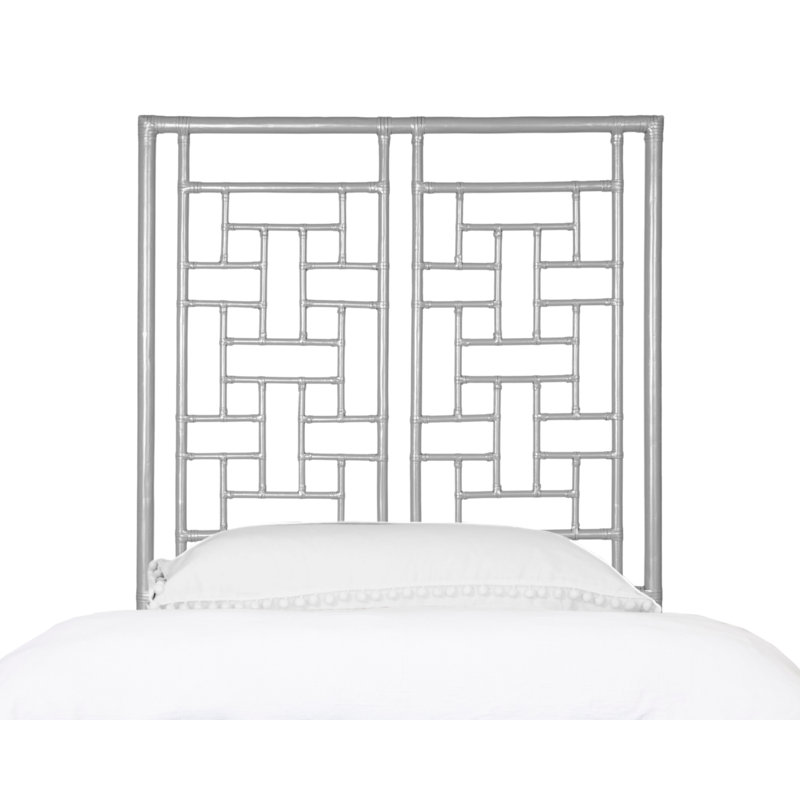 Ohana Rattan Open-Frame Headboard, Twin, Light Gray
