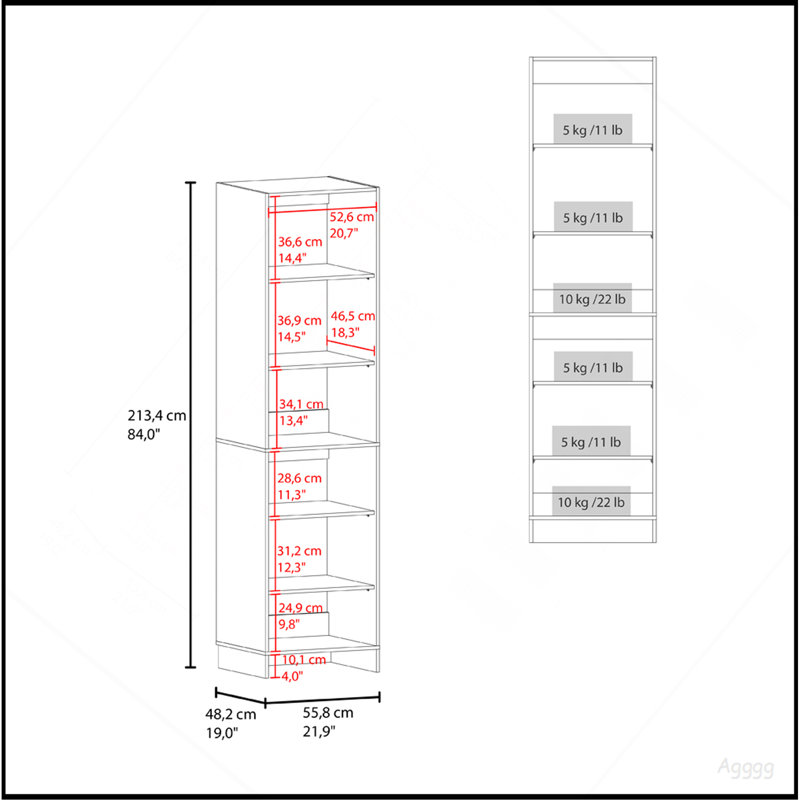 Espace de rangement en érable