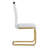 Rheese Set of 4 Modern Faux Leather Dining Chairs with Gold Metal Base and Handles-139606403