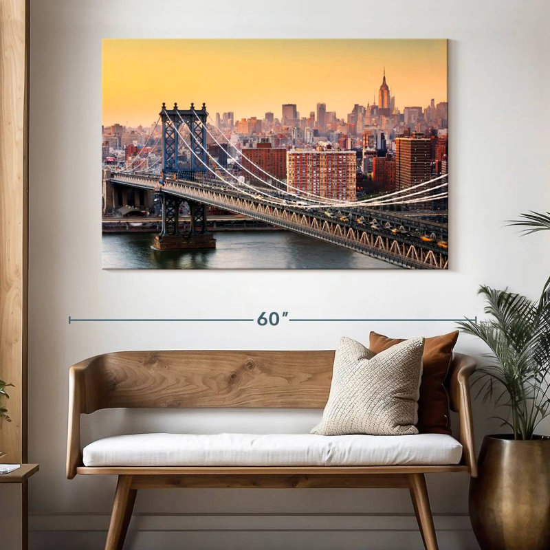 Lilie Marvelous Manhattan Bridge, H 34 po x l 51 po