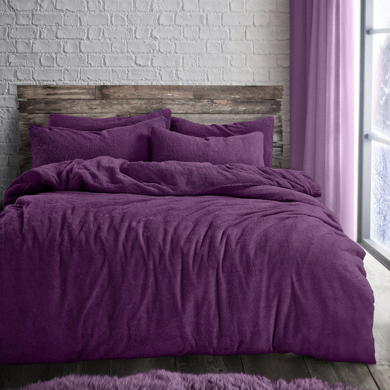 Velosso Teddy Soft Cosy Thermal Fleece Duvet Set, Single