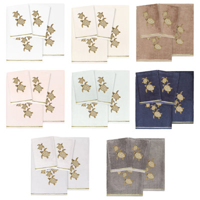 4 Piece 100% Turkish Cotton Towel Set