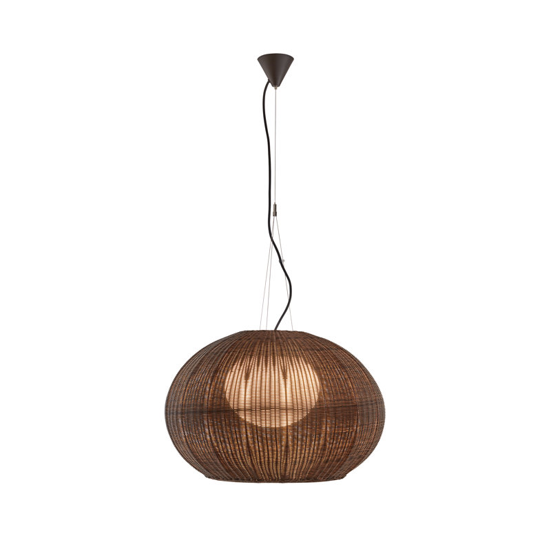 Garota 1 - Light Black Dome Pendant, Graphite Brown, TRIAC