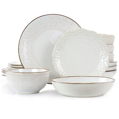 Piece Stoneware Dinnerware Set - Service for 4