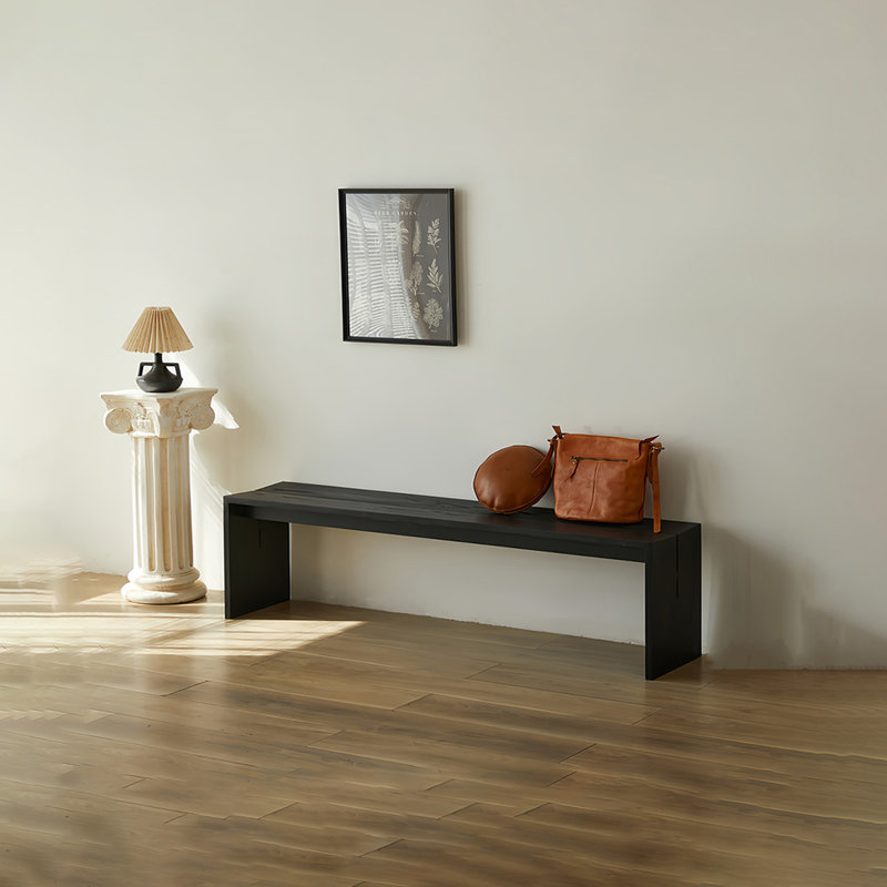 Banc de rangement Lashown, H 16,53 po x l 59,05 po x P 12,59 po