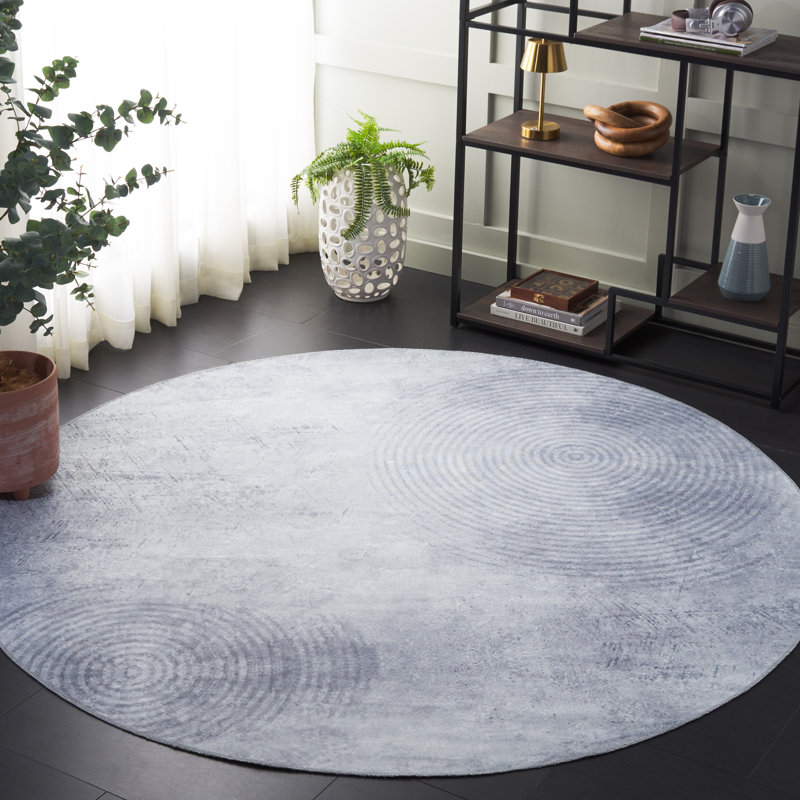 Tapis gris Joal 809, Rond 6 pi