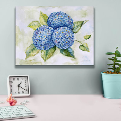 «Hydrangeas» par Jean Plout, art mural sur toile