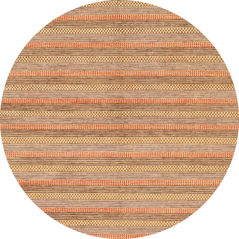 Abstract Indoor Rug, Round 5'