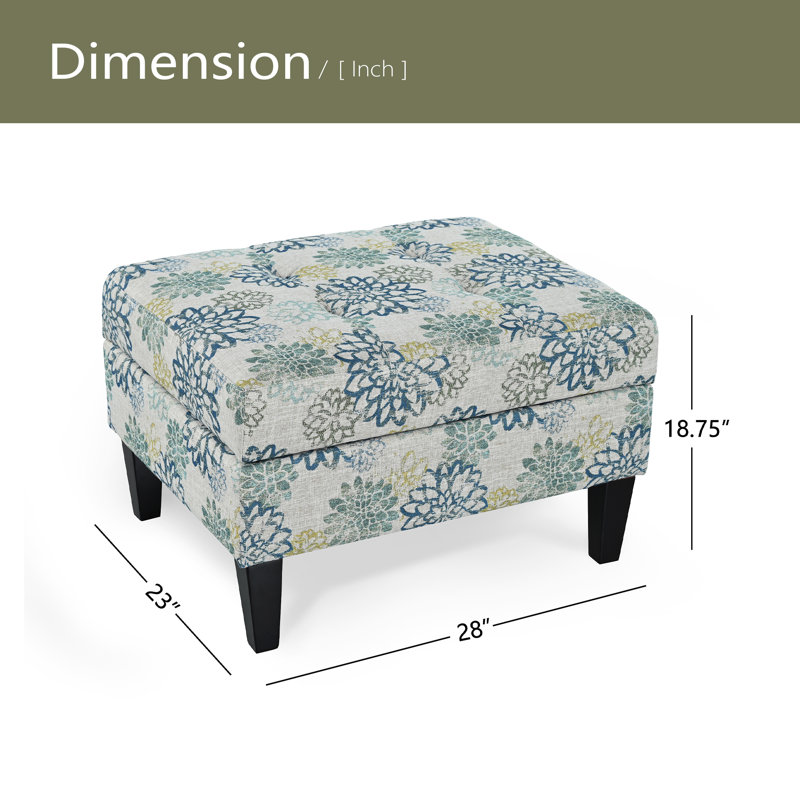 OTTOMAN DE RANGEMENT, Bleu