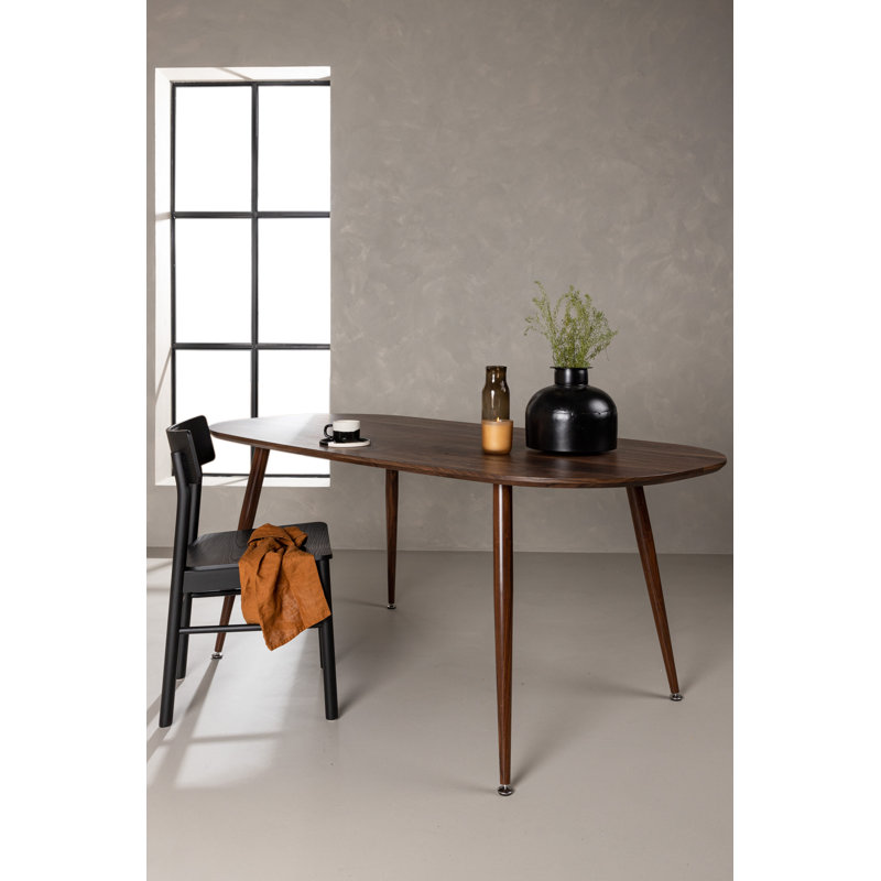 McKnightstown Oval Metal Base Dining Table