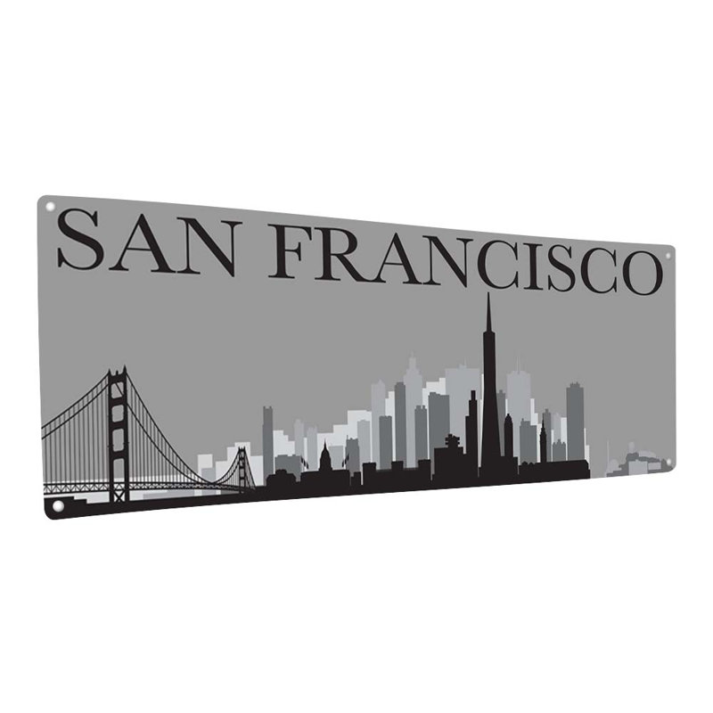 «San Francisco Skyline Metal Sign»