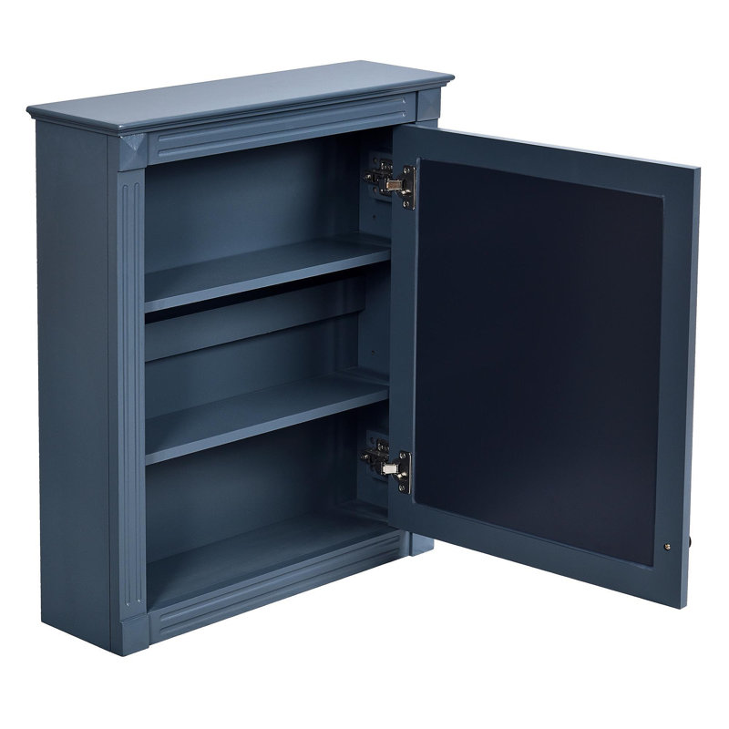 24'' X 27'' Wall Mounted Bathroom Storage Cabinet With Mirror, Medicine Cabinet With Height Adjustable Shelf, Over The Toilet Space Saver Cabinet