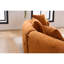4 sièges en chenille orange - expérience d'assise confortable sans assemblage requis