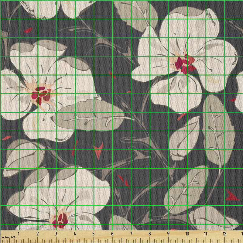 Davidjunior Poppy Flowers Multi-Purpose Fabric