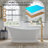 67 Inch,56-Gallon Freestanding Soaking Bathtub, 100% Pure Virgin Acrylic With Drain And Overflow,Glossy White
