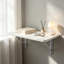 Space-saving Floating Wall-Mounted Rectangular Fold-Down Table-1487167567