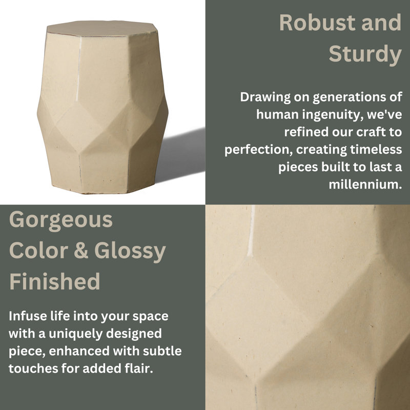Daeshun Stool, Cream