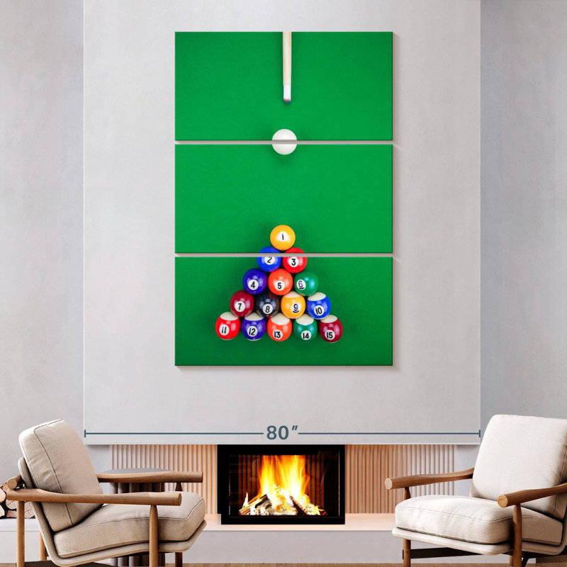 Pyramide de billard de Senne, H 74 po x l 48 po