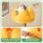 45'' Tall Cat Tree w/ Plush Padded Top Perch Fruit-Shaped Platforms Dangling Balls