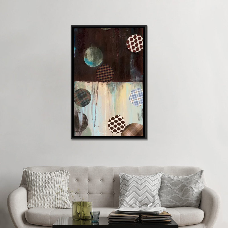 « grayson patchs i » par wani pasion, impression sur toile, H 26 po x l 18 po x P 1,5 po, Toile avec cadre noir, Pas de tapis