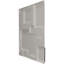 Panneau mural décoratif 3D Gomez EnduraWall 19 pi 8 po x H 19 5/8 po, gris anthracite métallique (couvre 2,67 pieds carrés)-123526269