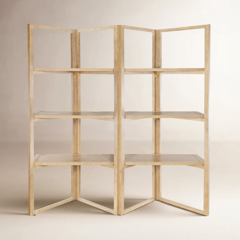 Retreat Solid Wood Geometric Bookcase
