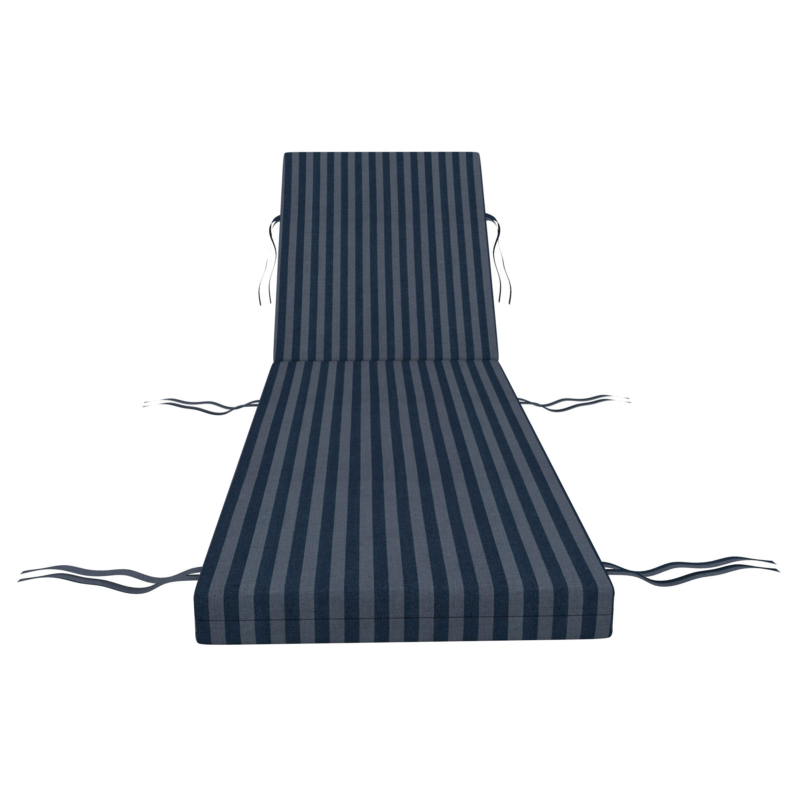 Kacy 25" Sunbrella® Chaise Lounge Cushion, 21" W x 51" D, Sail Away Denim