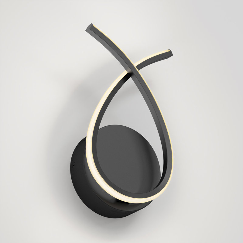 Kinji LED Sconce Wall Light Multiple CCT, Matte Black