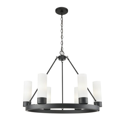 Jaiwan - Lustre 6 lumières avec abat-jour
