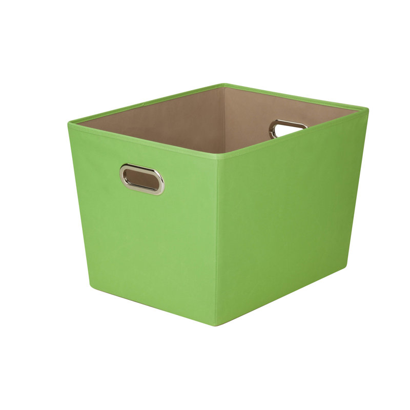 Panier en tissu, Vert, H 11 po x l 13 po x P 15,75 po