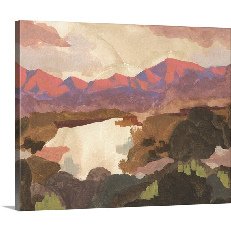 «Hawksbill River View II» par Jacob Green - reproduction de photo, Toile tendue, H 36 po x l 45 po x P 1,25 po