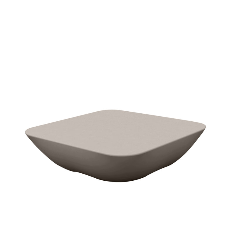 Table basse en plastique Pillow, Taupe