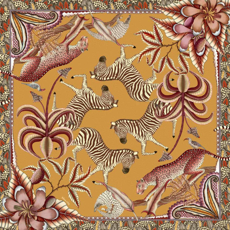 Ardmore Cotton Tablecloth, 138" Rectangle, Orange