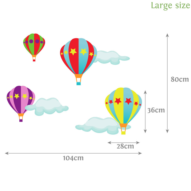 Wall Decal, 80cm H x 104cm W