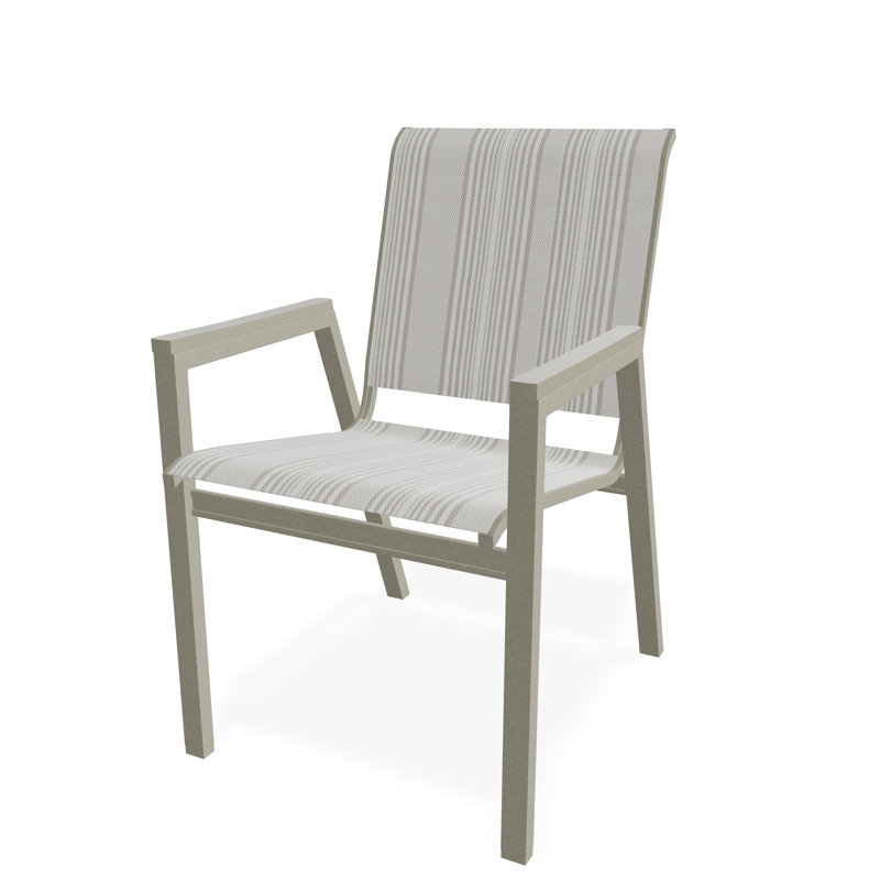 Bazza Outdoor Dining Chair, Harbor, Storm