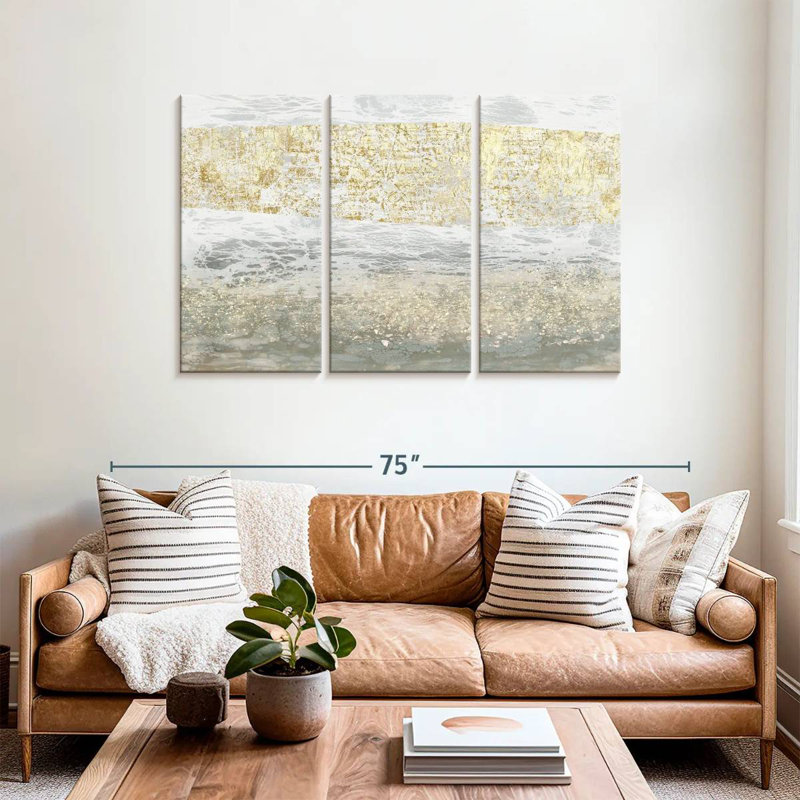 Avery Gilded Textures I, 36" H x 57" W