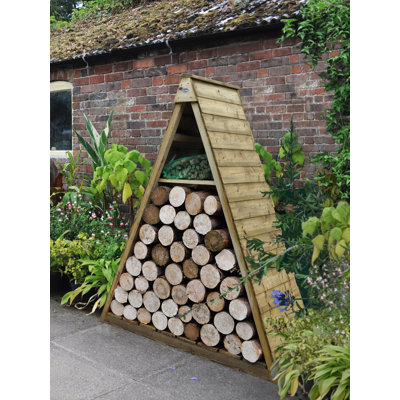 152.4cm W x 60.96cm D Wood Log Store