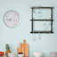 Aniel Wall Mounted Wine Glass Rack in Black