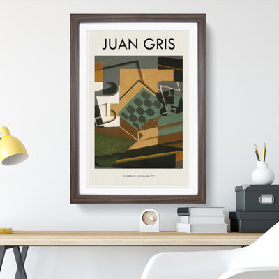Chessboard and Glass by Juan Gris - Picture Frame Art Prints