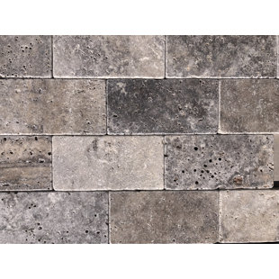 Carrelage de sol en pierre naturelle de style travertin 3 po x 6 po Travertine