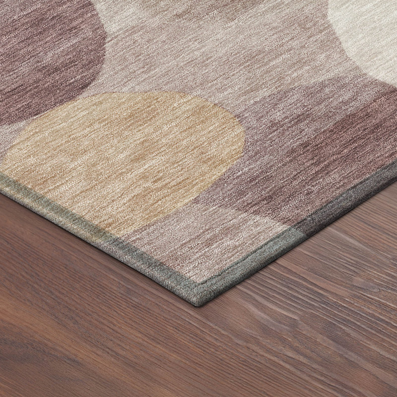 Machine Washable Indoor/Outdoor Jozwiak ACN2375 Geometric Rug, Rectangle 9' x 12'