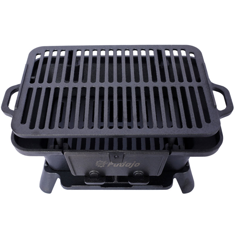 Barbecue ovale en fonte pour l'extérieur