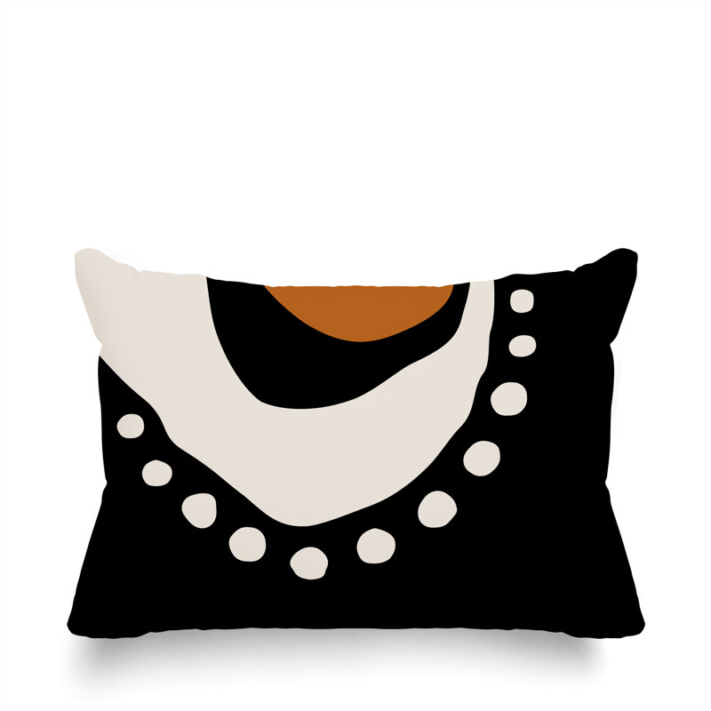Coussin lombaire réversible intérieur / extérieur Sofi Minimalist, H 18 po x l 25 po, Orange brûlé