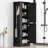 Freestanding Bathroom Storage Cabinet with Hook and Adjustable Shelf-1539185628