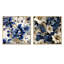 Erving - Ensemble de 2 collages carrés botaniques abstraits-101851130-101851128