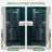 Yttsoyts 32 In. X 76 In. Fixed Shower Glass Panel, 3/8 In. Thick Frameless Shower Screen Clear Sgcc Tempered Glass, Aluminum Glass Shower Door With Hook, Double Sided Nano Coating, Bright Chrome-123050763