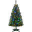 Grand arbre de Noël artificiel pré-éclairé-845686408