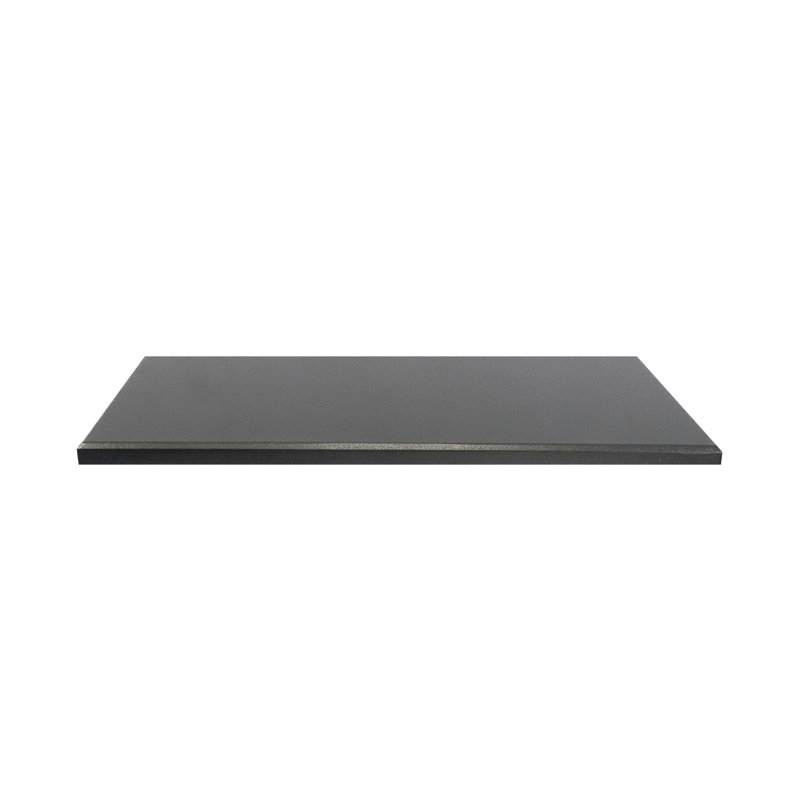 Plateau de table d'extérieur en bois thermolaqué, H 1,125 po x L 30 po x l 24 po, Anthracite martelé