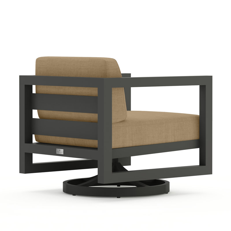 Avion Outdoor Rocker Chair, Slate, Cast Silver Sunbrella®