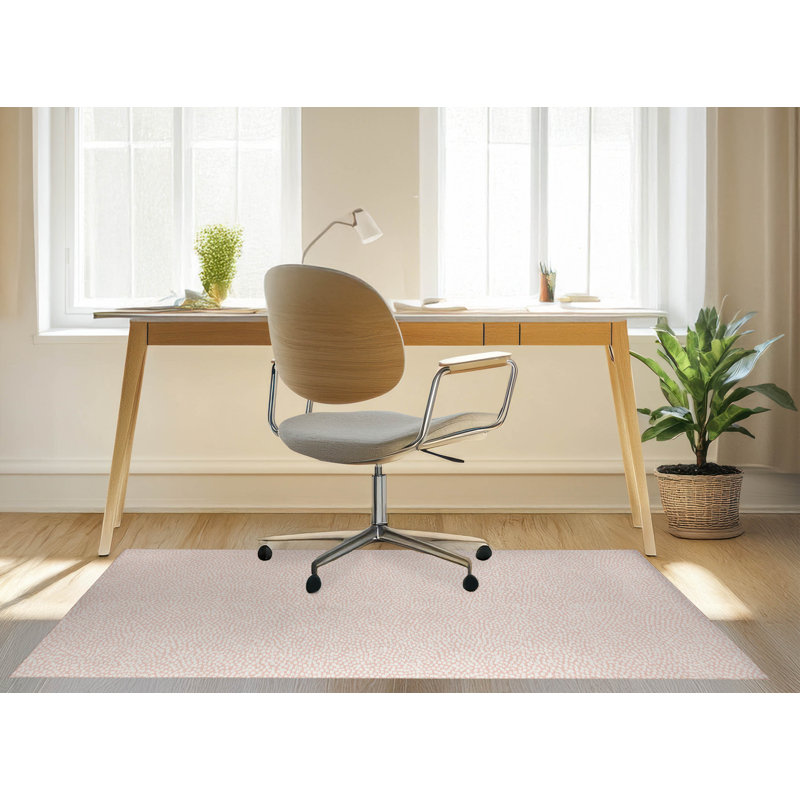 Tapis de bureau léger Twinkle Splat, L 5 pi x L 3 pi, Rose